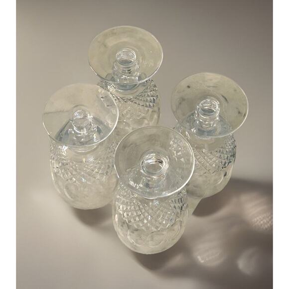 (3) Waterford Crystal ‘Colleen’ Glasses 5.25" Short Stem Water Goblet Wine Glass - Picture 14 of 16